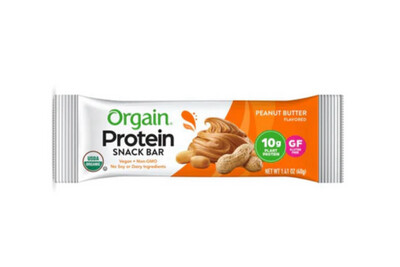 Orgain Protein Snack Bar Peanut Butter Vegan Gluten Free 