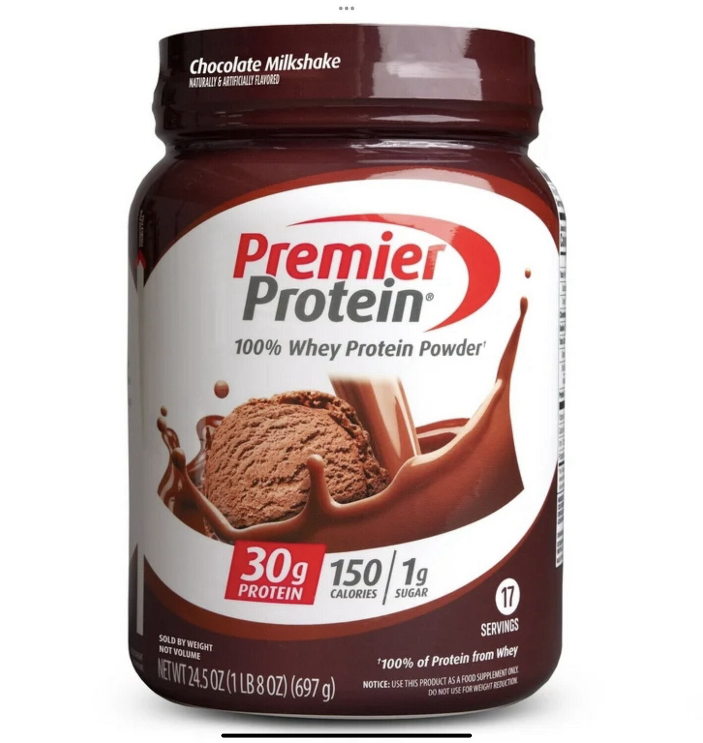 Premier Protein Chocolate Milkshake 100% Whey Protein Powder 