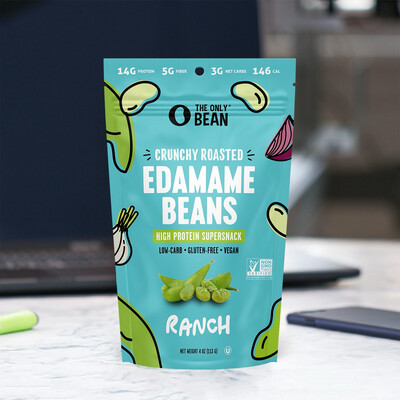 The Only Bean Crunchy Roasted Edamame Beans Ranch High Protein Supersnack