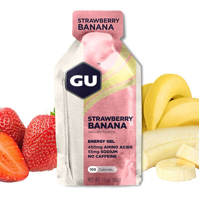 GU Energy Gel Strawberry Banana 100 Calories 