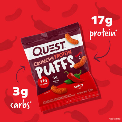 Quest Crunchy Protein Puffs Spicy