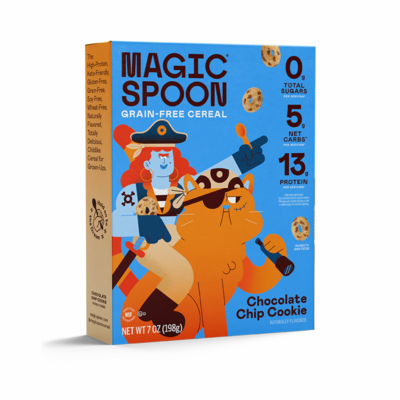 Magic Spoon Grain Free Cereal Chocolate Chip Cookie 13g Pro Zero Sugar