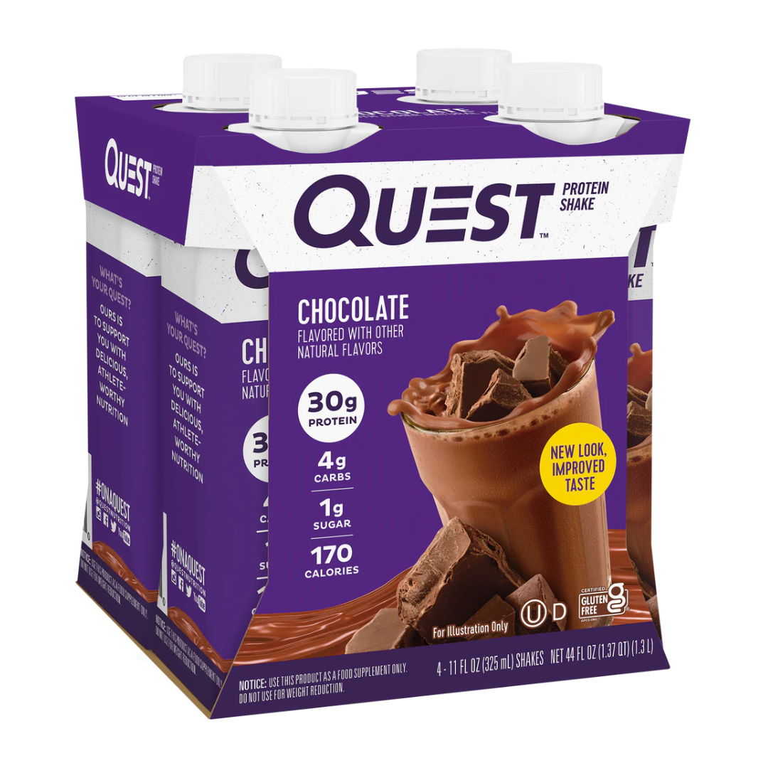 Quest Chocolate 30g Protein Shake 4 pack