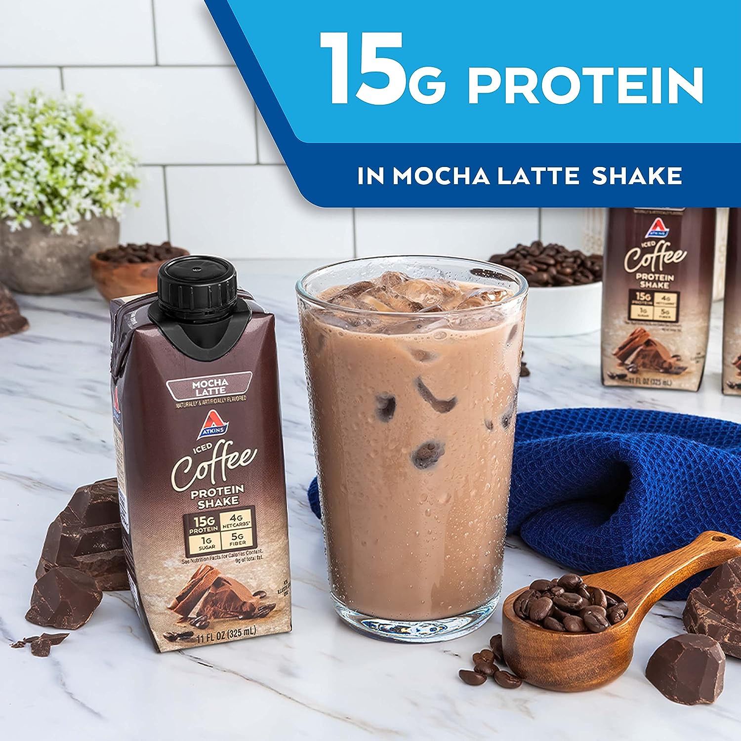 Atkins Iced Mocha Latte Protein Shake