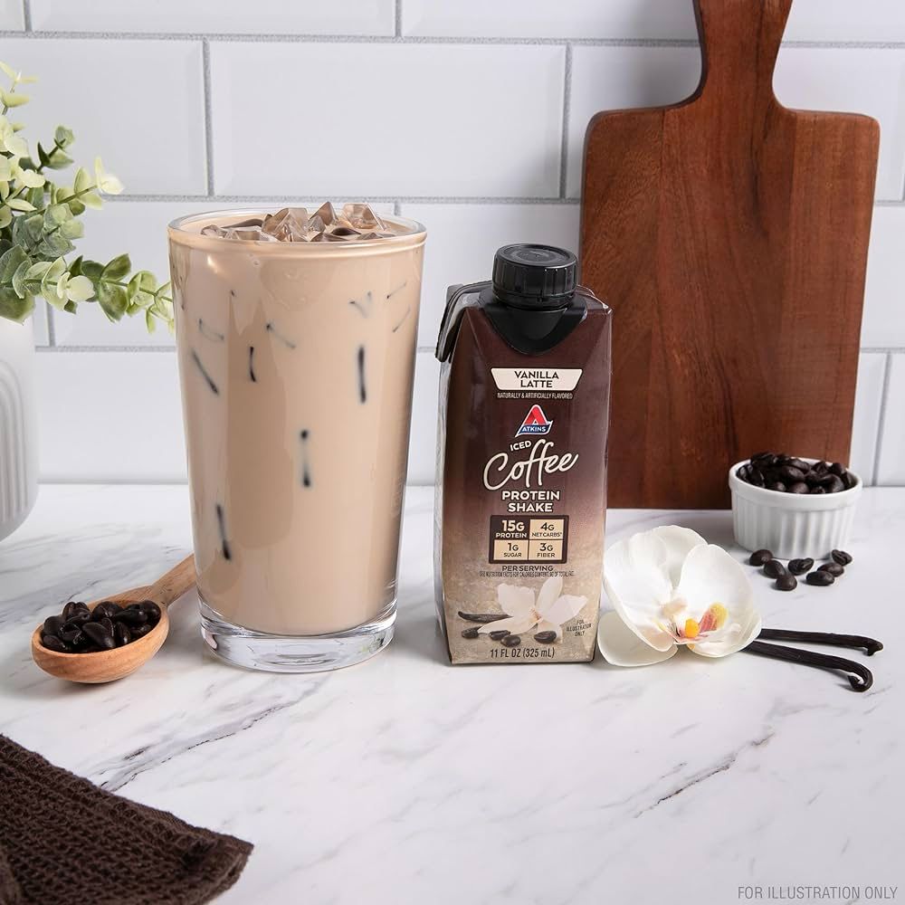 Atkins Iced Vanilla Latte Protein Shake 