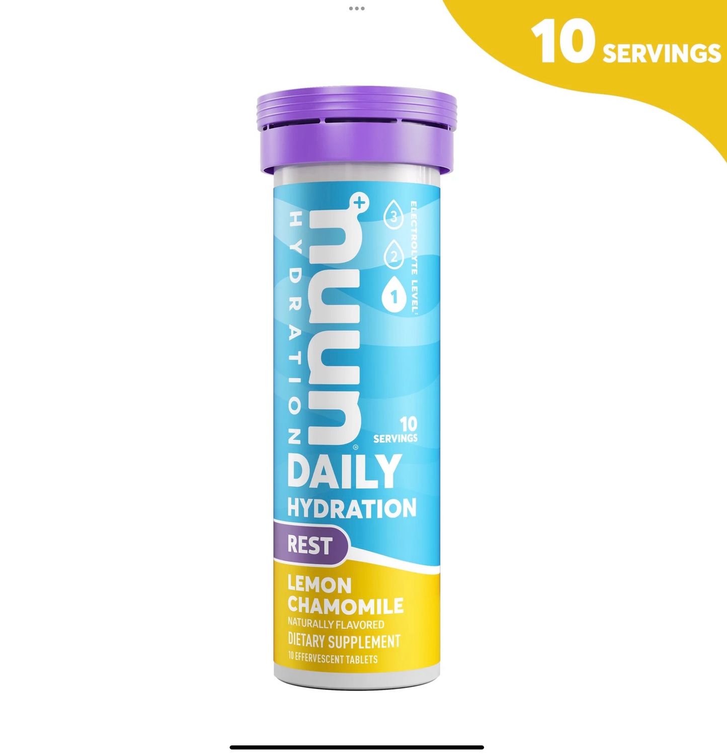 Nuun Daily HydrationLemon Chamomile REST 10 servings 