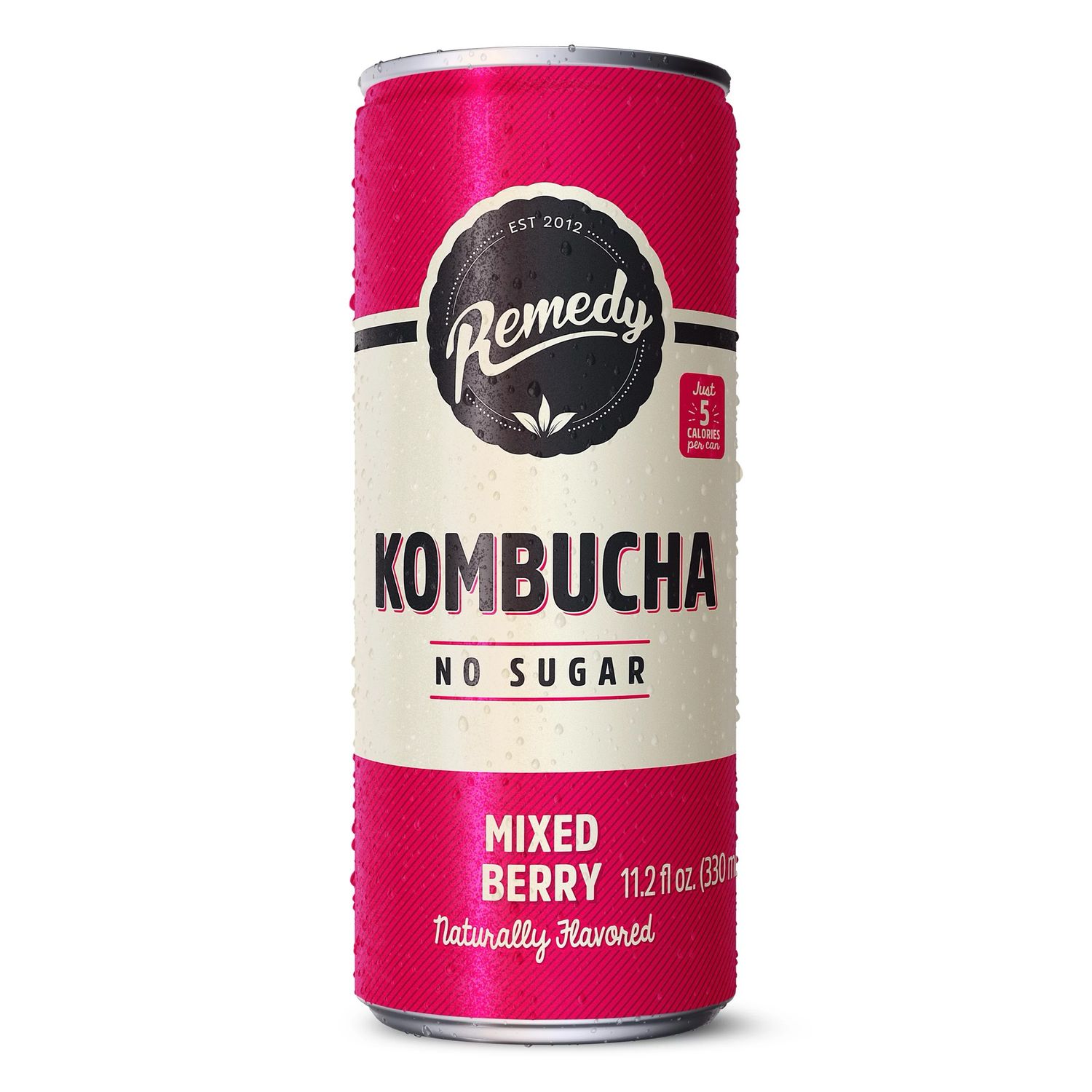 Remedy Organic Kombucha No Sugar Mixed Berry 