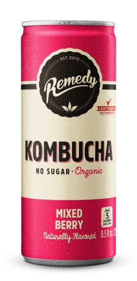 Remedy Organic Kombucha No Sugar Mixed Berry  11.2 floz 