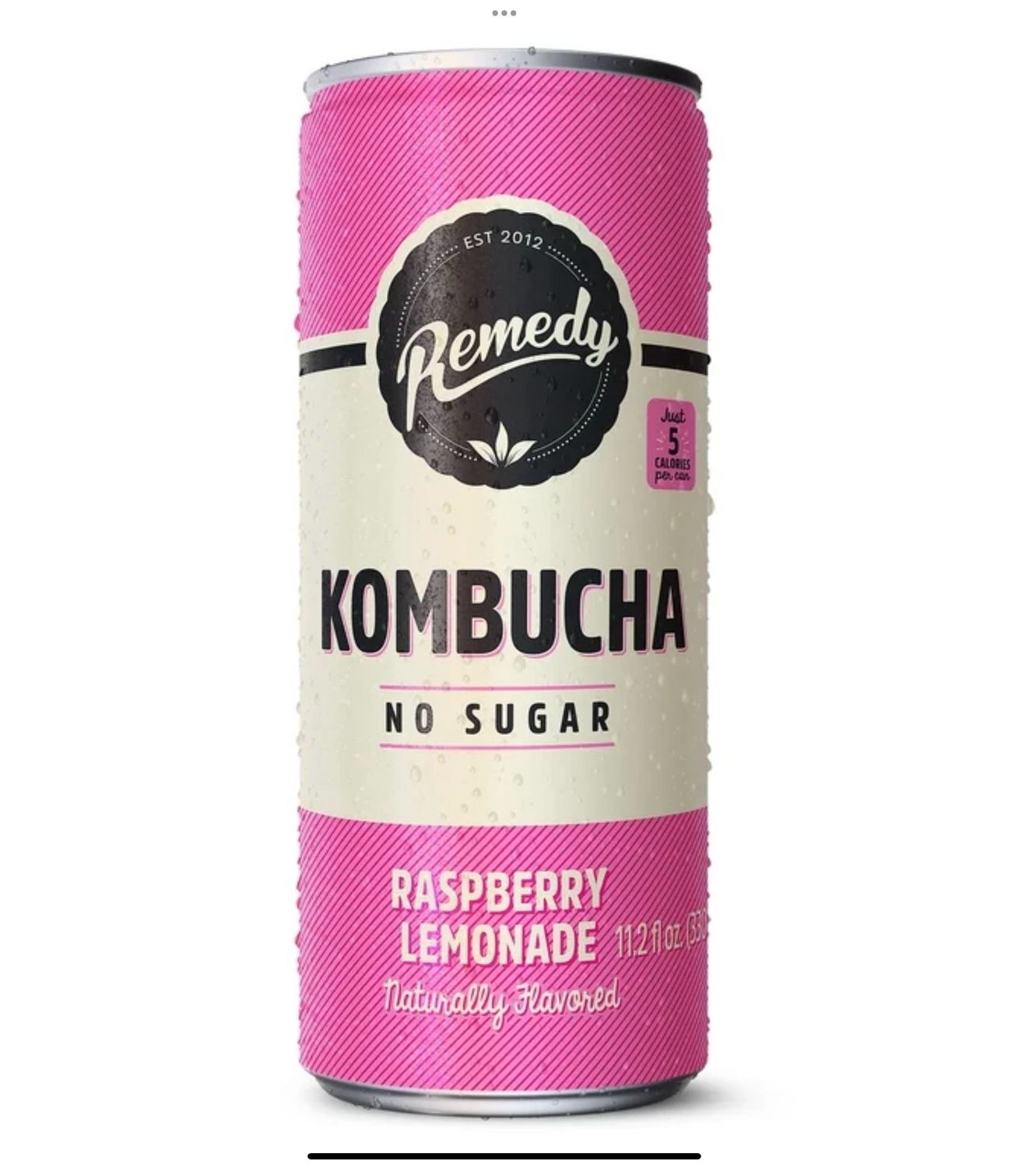 Remedy Organic Kombucha No Sugar Raspberry Lemonade 11.2 fl oz 