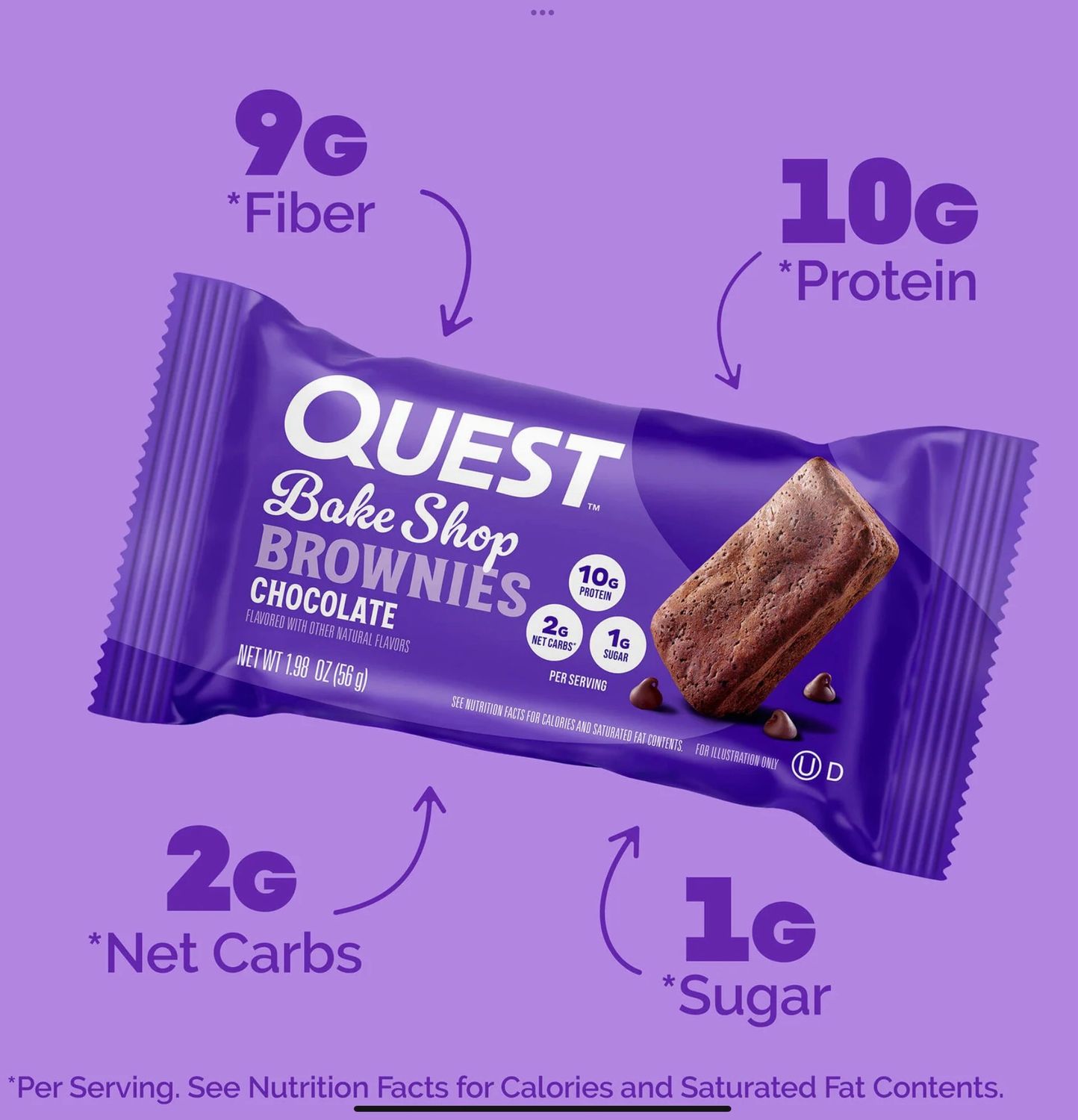 Quest Bake Shop Brownies Chocolate 