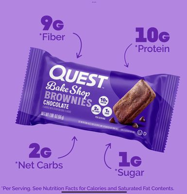 Quest Bake Shop Brownies Chocolate 