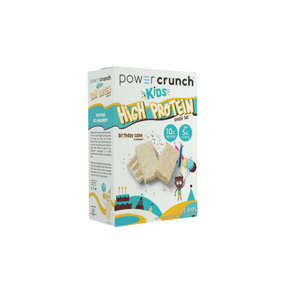 Power Crunch Kids Birthday Cake High Protein Snack Bar 5 pack 