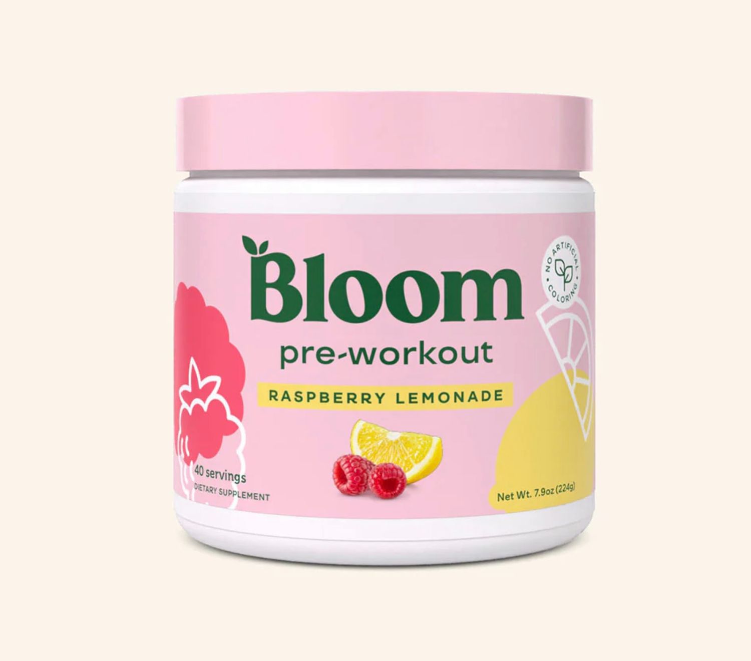 Bloom Preworkout Raspberry Lemonade 40 servings