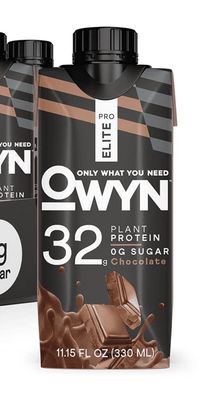 Pro Elite OWYN Plant Protein Chocolate Shake 32g 0 g Sugar