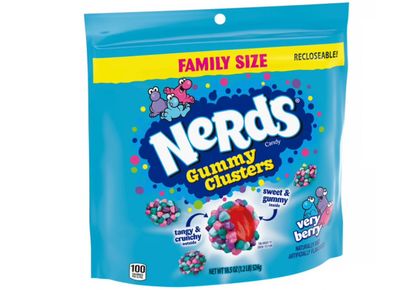 Nerds Gummy Clusters Very Berry Family Size 18.5 oz 