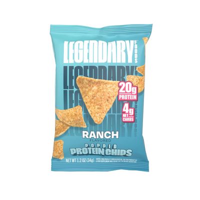 Legendary Foods Popped Protein Chips 20g Pro Ranch Gluten Free 