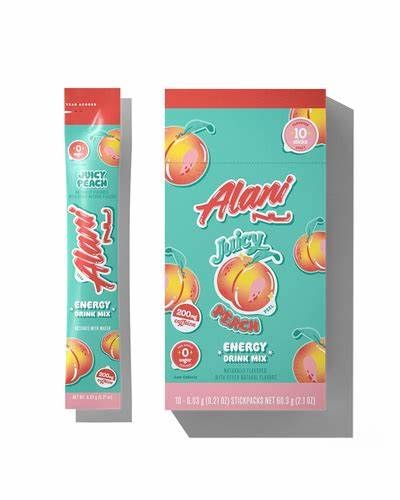Alani Nu Peach 10 Energy Sticks