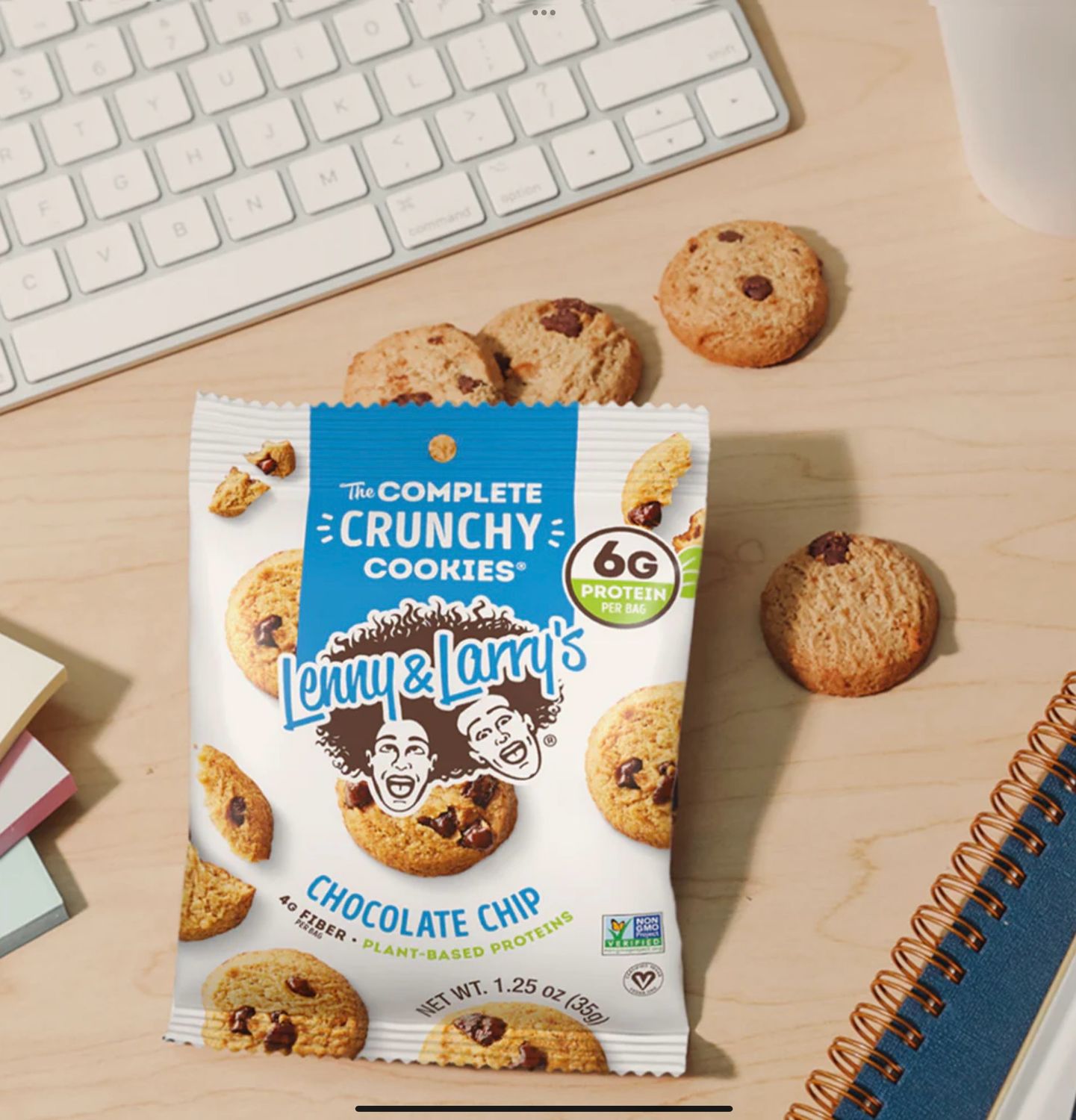 Lenny &amp; Larry&#39;s Protein Cookies The Complete Crunchy Cookies Chocolate Chip