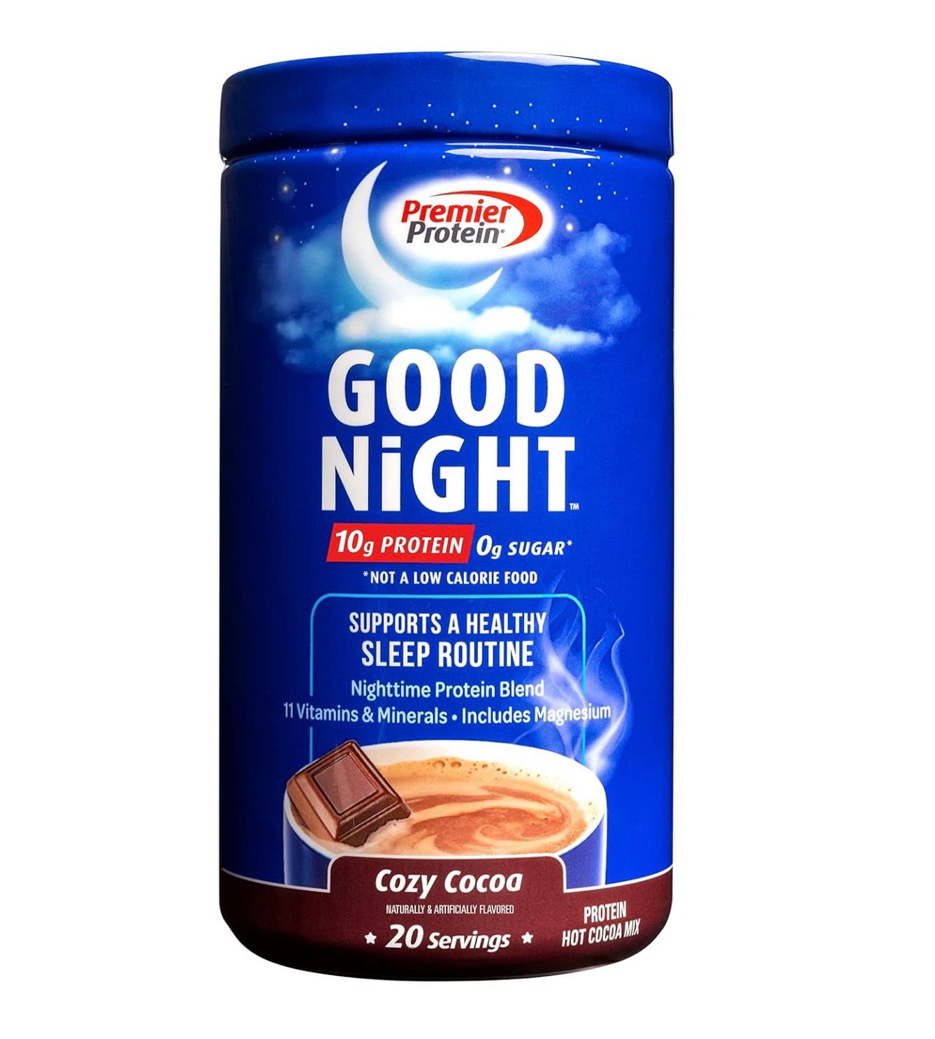 Premier Protein Good Night Sleep Routin Cozy Cocoa 10g Protein 