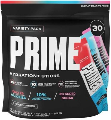 Prime Hydration+ Sticks Variety Pack 30 Hydration Sticks