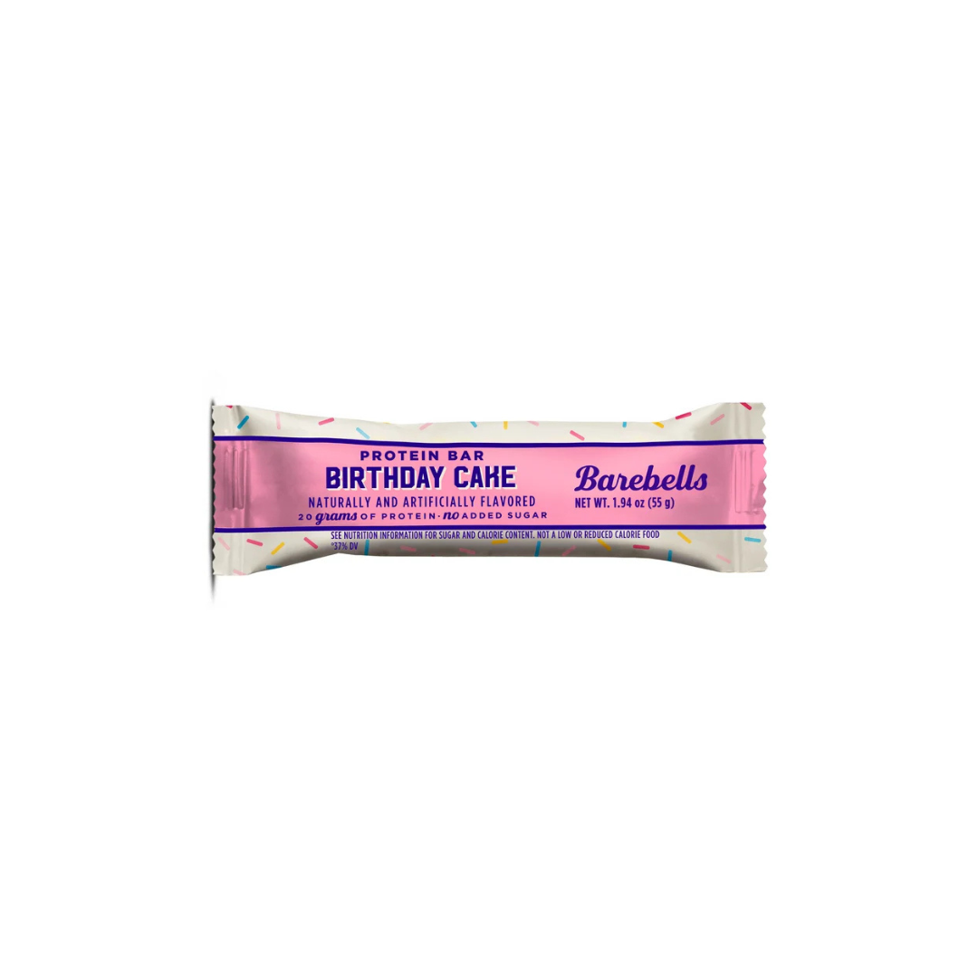Barebells Birthday Cake Protein Bar No Sugar Added 