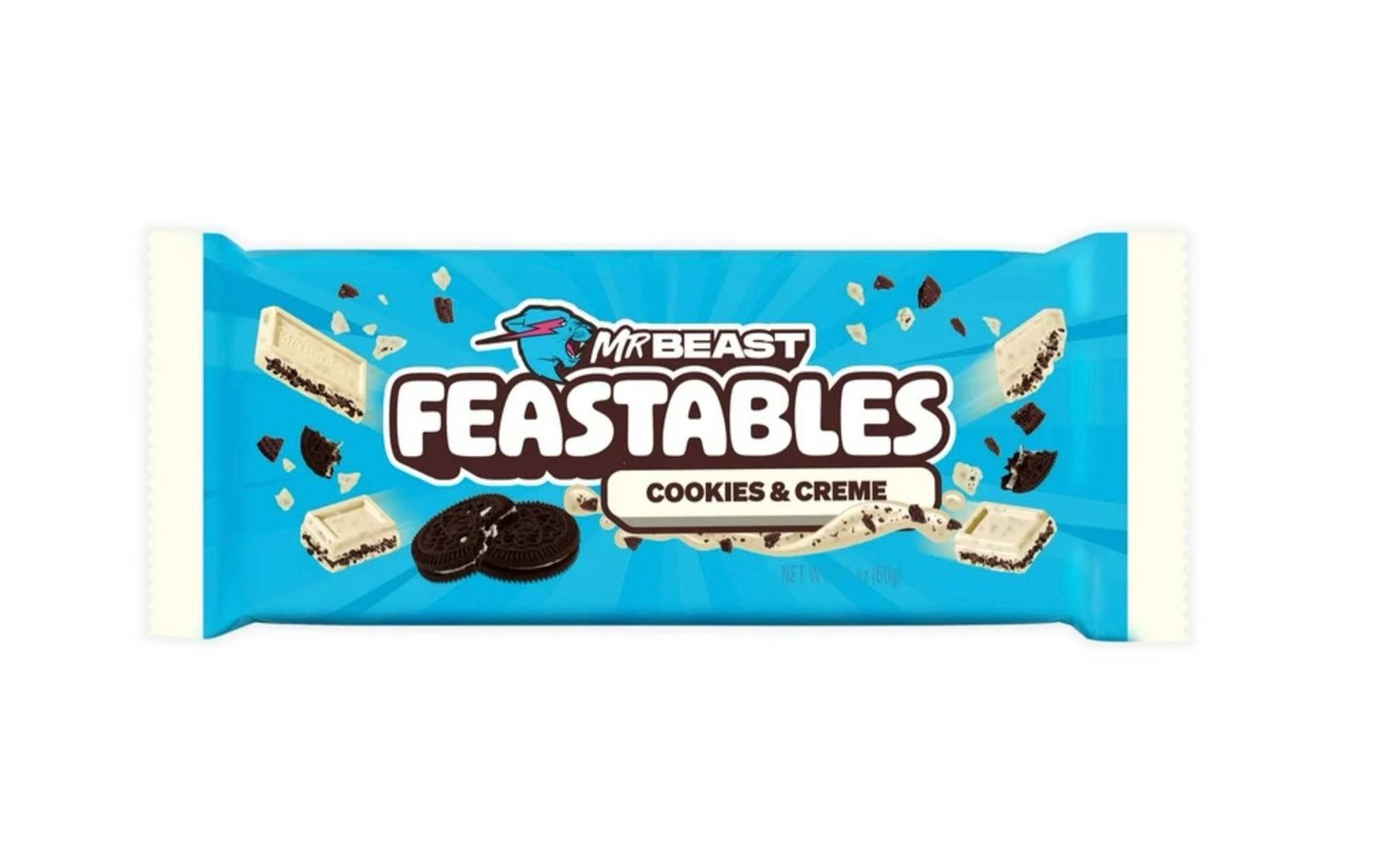Feastables Mr Beast Bar Milk Chocolate Cookies &amp; Cream 