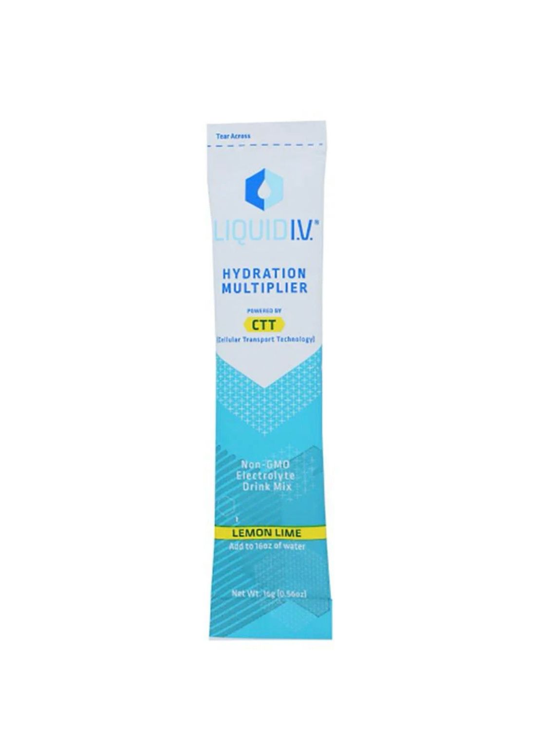 Liquid IV Hydration Multiplier Electrolyte Drink Mix Lemon Lime Single Pack
