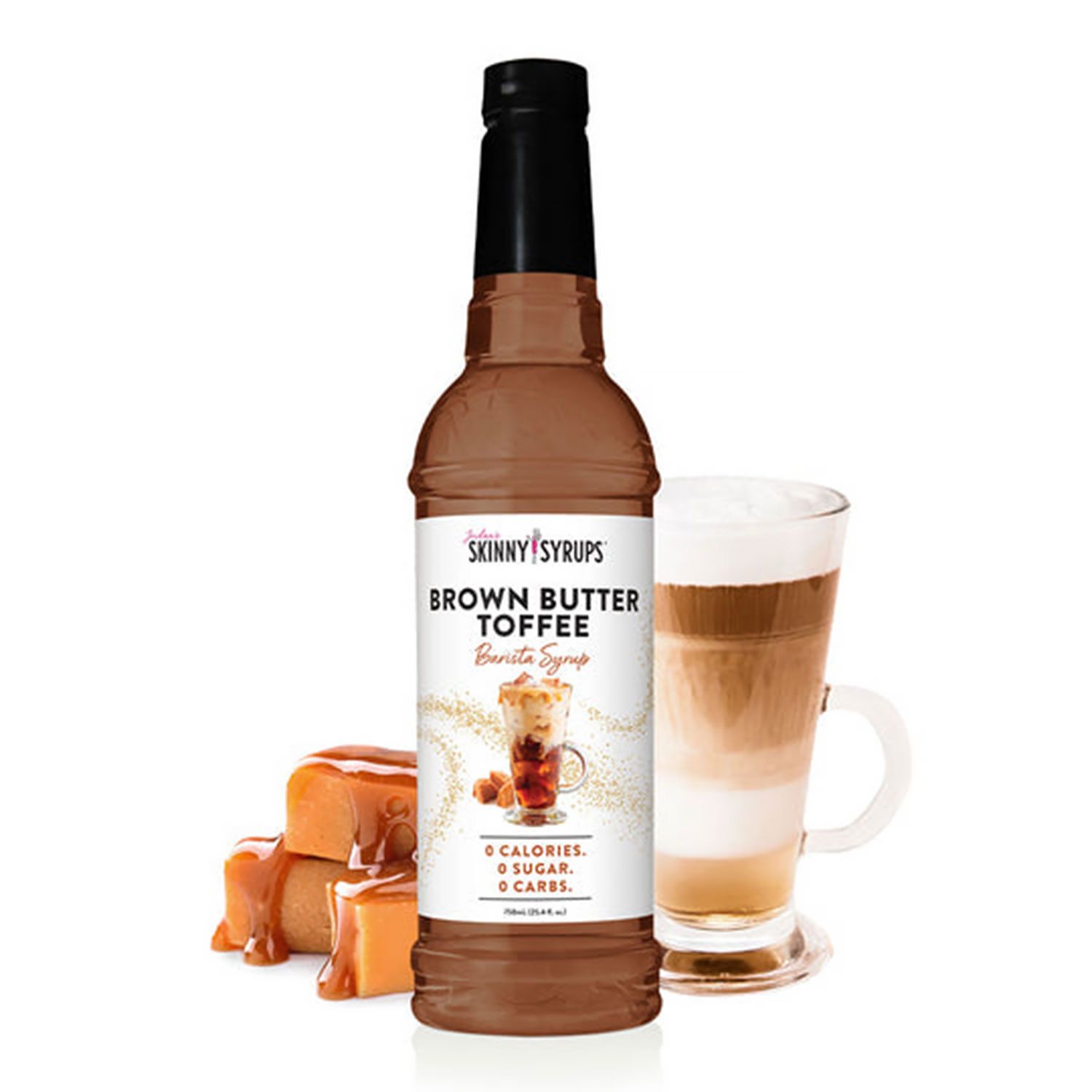 Jordan&#39;s Skinny Syrup Sugar Free Brown Butter Toffee Barista Syrup 