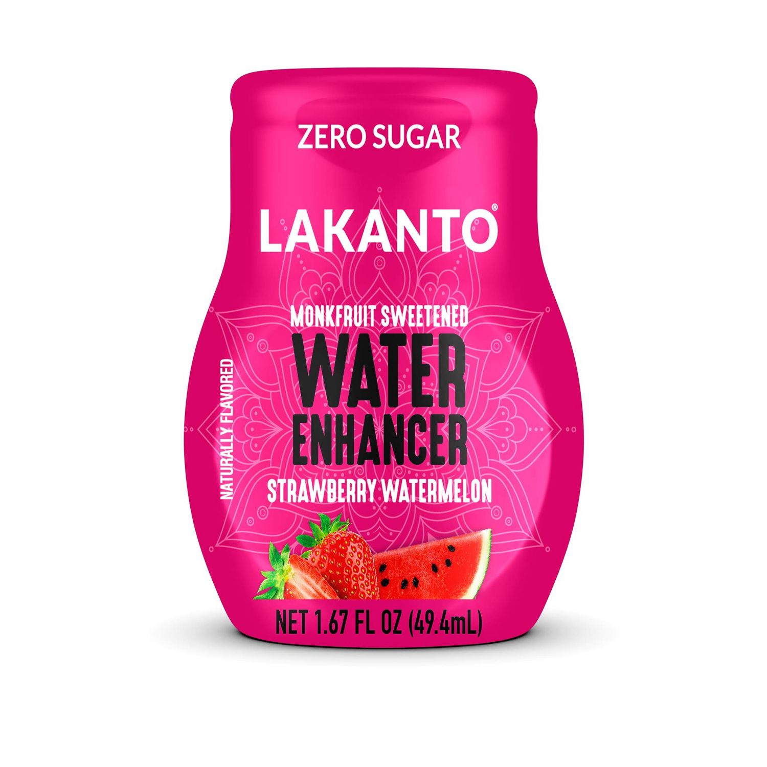 Lakanto Monkfruit Sweetened Water Enhancer Strawberry Watermelon Zero Sugar 