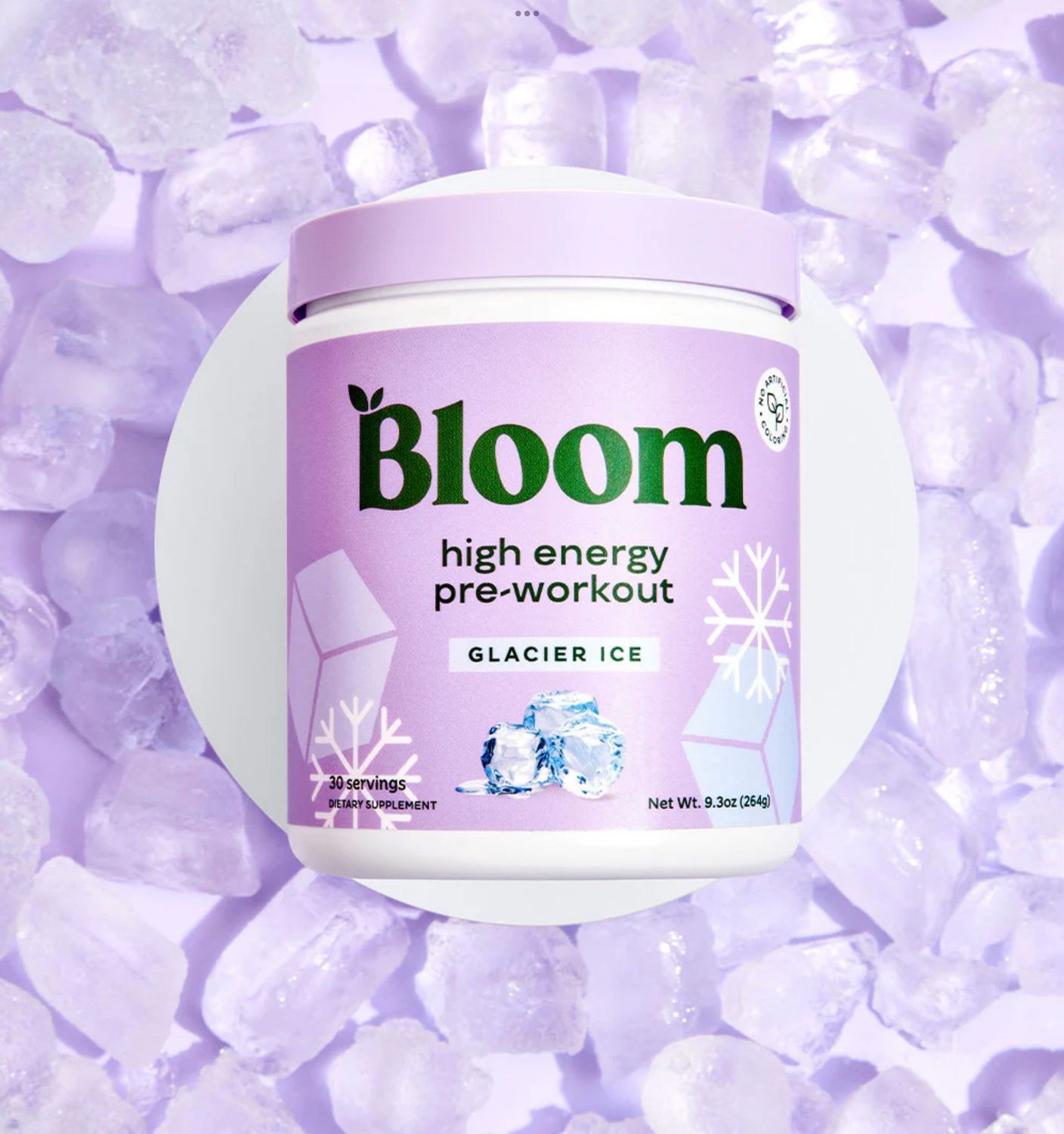 Bloom Preworkout High Energy Glacier Ice 30 servings