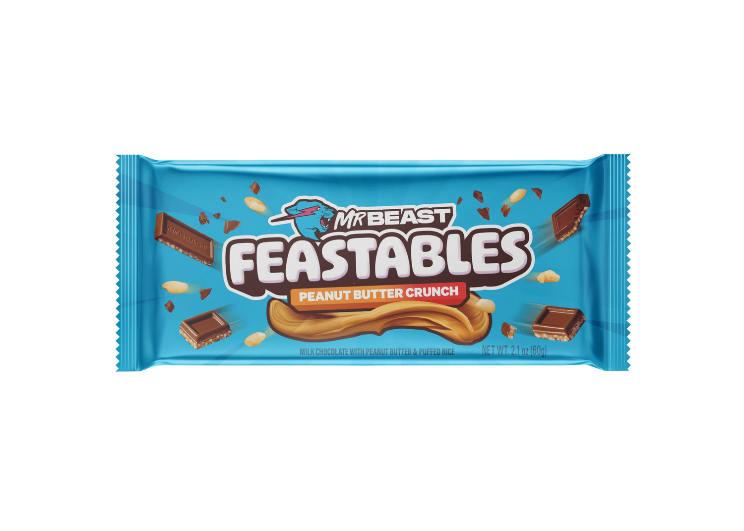 Feastables Mr Beast Bar Peanut Butter Crunch
