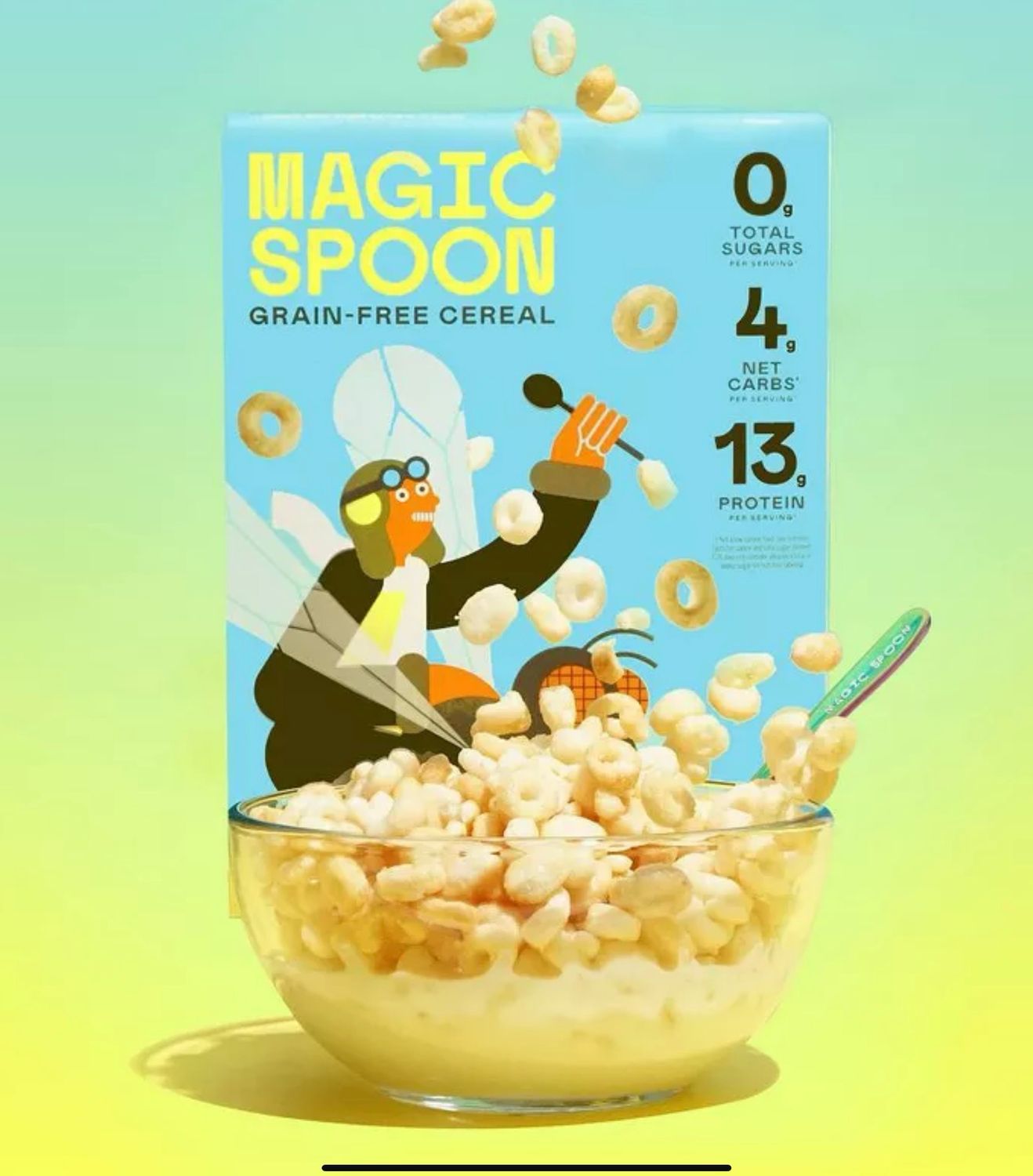Magic Spoon Grain Free Honey Nut 13g Pro Zero Sugar