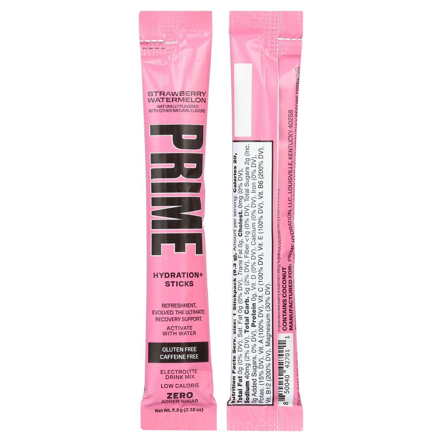 Prime Hydration+ Stick Strawberry Watermelon (Unidad) 