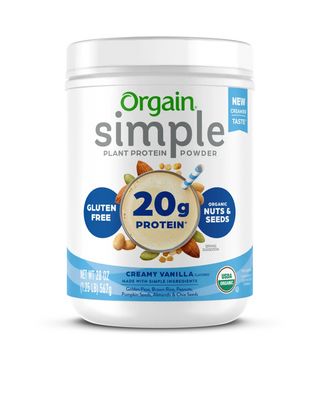 Orgain Simple Plant Protein Powder Creamy Vanilla Gluten Free