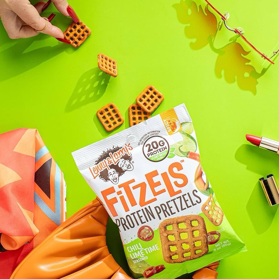 Lenny &amp; Larry’s Fitzels Protein Pretzels Chili Lime Time 3 oz 
