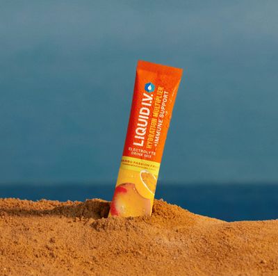 Liquid IV Hydration Multiplier Electrolyte Drink Mix Mango Passion Fruit Single Pack