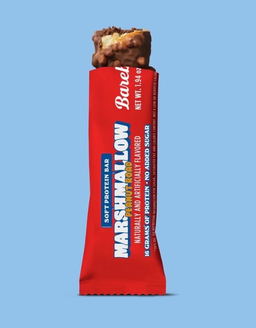 Barebells Soft Protein Bar Marshmallow Peanut Road No Added Sugar 