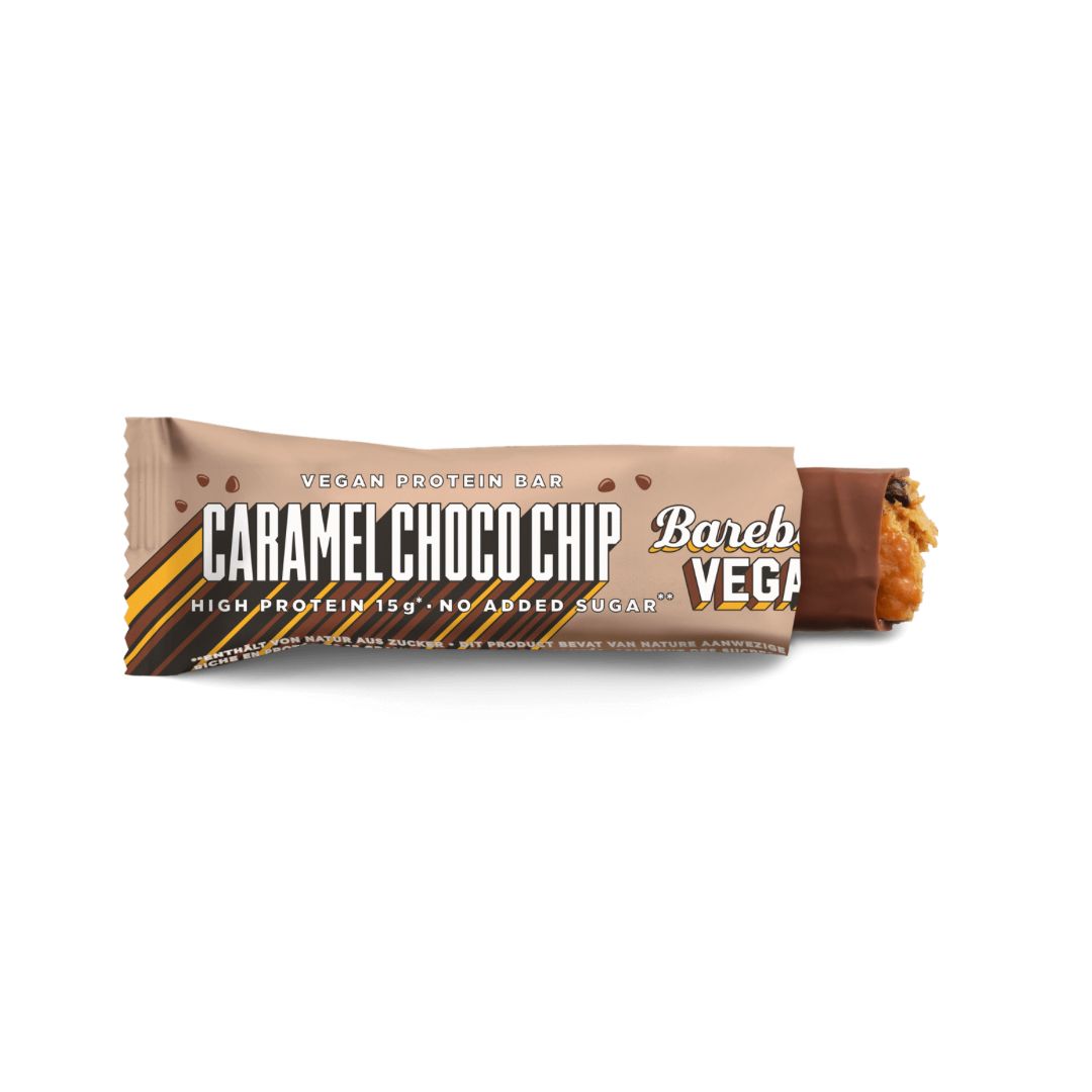 Barebells Vegan Caramel Choco Chip No Sugar Added 