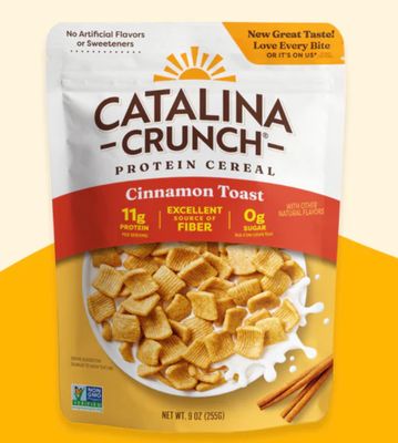 Catalina Crunch Protein Cereal Cinnamon Toast 11g PRO Gluten Free 22 ounces