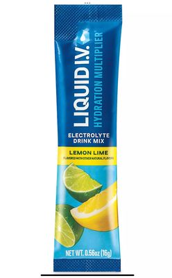 Liquid IV Hydration Multiplier Electrolyte Drink Mix Lemon Lime Single Pack