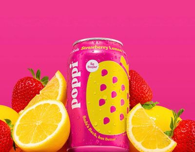 Poppi Prebiotic Soda Strawberry Lemon