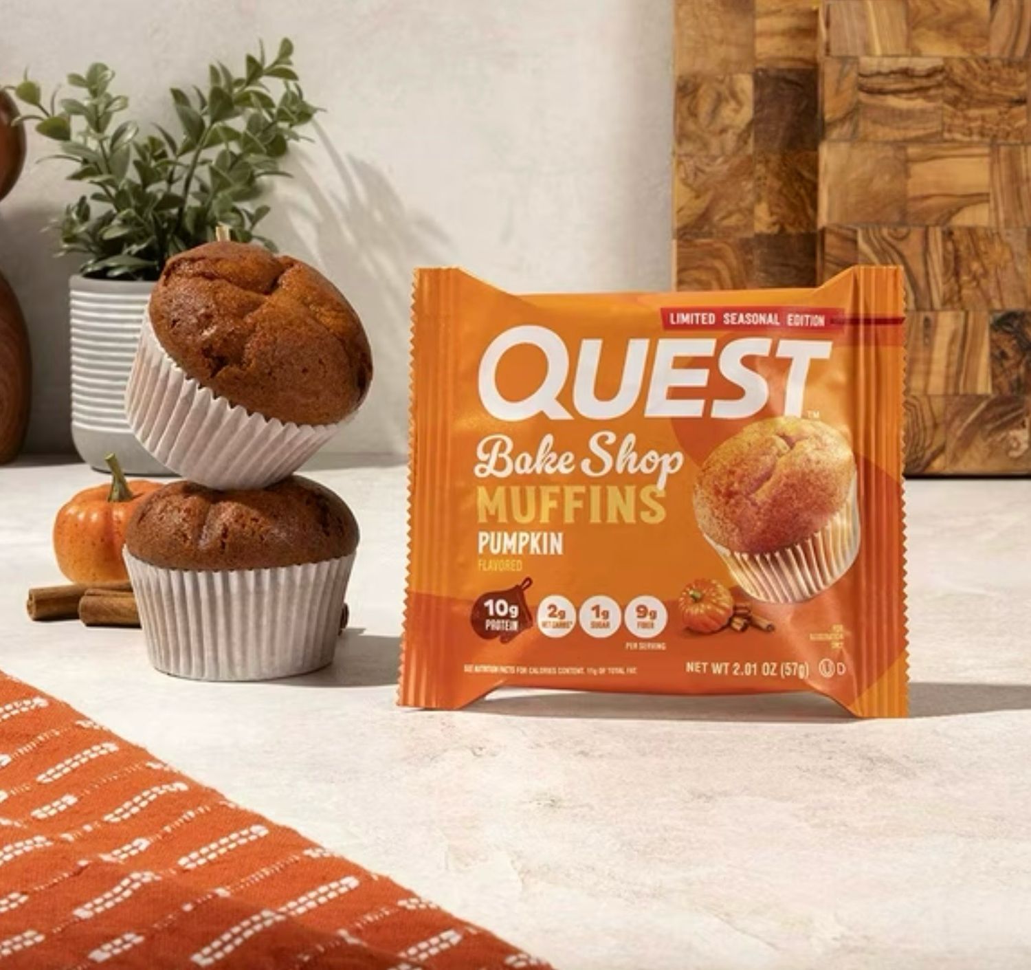 Quest Bake Shop Pumpkin Muffins 10g Pro 