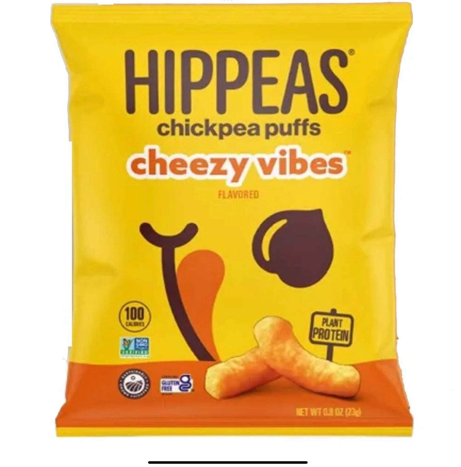 Hippeas Organic Vegan Chickpea Puffs Cheezy Vibes Plant Based 