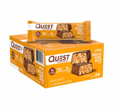 Quest Hero Protein Bar Crispy Chocolate Peanut Butter 12 pack 