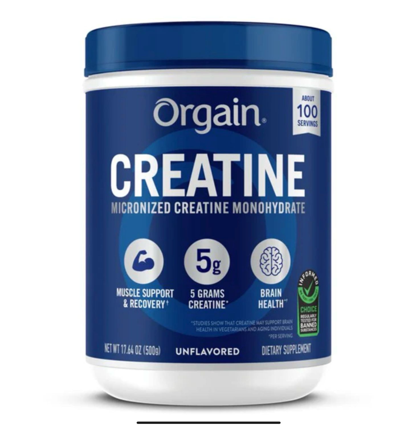 Orgain Creatine Monohydrate Muscle Support and Recovery