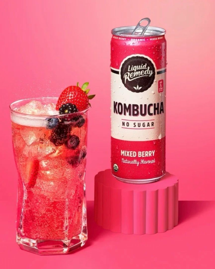Liquid Remedy Kombucha No Sugar Mixed Berry