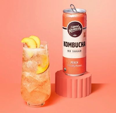 Liquid Remedy Kombucha No Sugar Peach