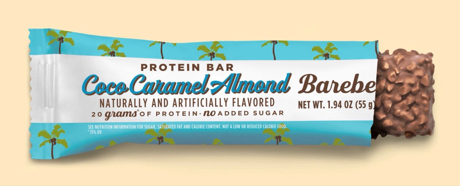 Barebells Coco Caramel Almond Protein Bar No Sugar Added 
