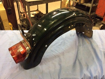 81-93 Harley Sportster Green Rear Fender W/ Taillight & License Plate Bracket 59674-81