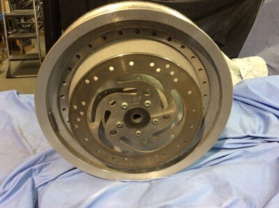 HARLEY OEM 84/99 FRONT 16"X3" FATBOY RIM WHEEL AND ROTOR
